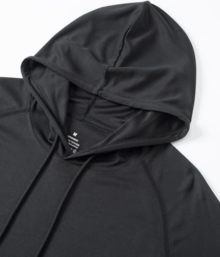 Men Quick Dry Hoodies Compression Shirt Long Sleeve Workout Athletic Gym Hoodie Shirts3