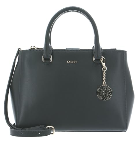 Sac à main DKNY Bryant Satchel M Charcoal en cuir Saffiano texturé premium