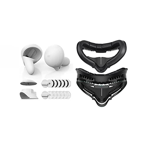 KIWI design Fitness Facial Interface and VR Weight Dumbbell for Oculus/Meta Quest 2 Accessories