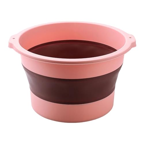 Tina Plegable para Baño de Pies con Masaje Rosa