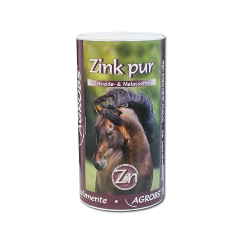 Agrobs Zink Pur | 800 g | Ergänzungsfuttermittel für Pferde | Organisch gebundenes Zink