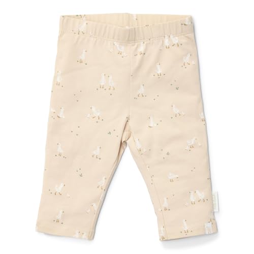 Little Dutch Baby Hose Leggings - für Neugeborene Babys für Mädchen und Jungen - Little Goose - Newborn Naturals beige (Gr. 68)
