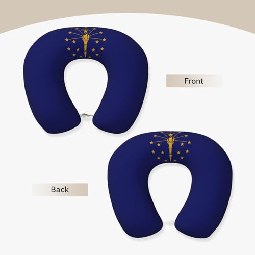 Almohada cuello U espuma viscoelástica 25 cm x 30 cm miniatura 3