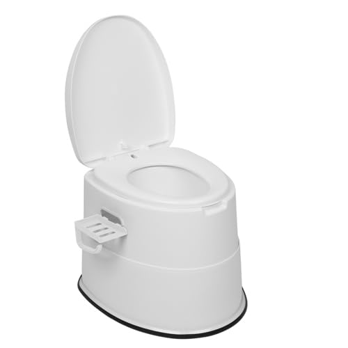 Bonnlo Inodoro portátil para camping, Inodoro viajero portátil, cubeta interior desmontable. Inodoro móvil con asiento, tapa y sujetapapeles