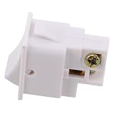 SHINEOFI Interruttore Parete Lampada per Bianco Bagno in Riscaldante Installazione Plastica Facile Resistente per Riscaldamento Efficiente