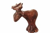 Holz, Holzfigur, Dekoration, Elch, 9 cm, Handarbeit