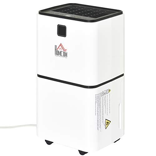 Luftentfeuchter mit 3 Modi un 24 h Timer, Raumentfeuchter, ABS Weiß, 25,5 x 22 x 47 cm