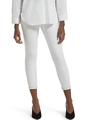 Kendall + Kylie Women's Front Yoke 360 Degree Stretch Denim Capri, WHITE, Medium