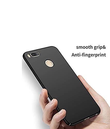 Image of Mobile Back Cover Case for Xiaomi Mi A1 (Silicone Case|CameraProtection|Black SC1510)