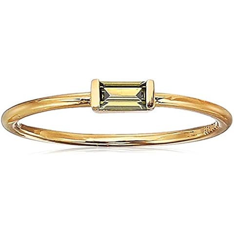 Anillo apilable de plata con circonita cúbica citrino Cover