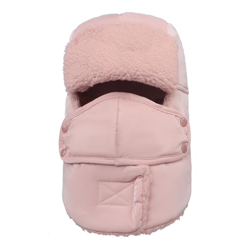 Kids Winter Waterproof Trapper Hat with Ear Flaps and Mask Snow Ski Hat