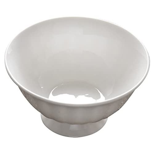 SOLUSTRE Ceramic Footed Rice Bowl Soup Bowls for Noodles Rice Ramen Decorative Kitchen Decor for Home Parties Restaurants and Gatherings