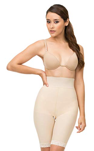 Isavela Womens 2nd Stage High Waist Abdominal Above Knee Compression Girdle (GR04)3
