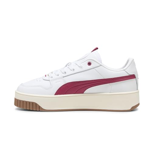 PUMA Womens Carina Street Lux Platform Lace Up Sneakers Shoes Casual - White - Size 5.5 M3