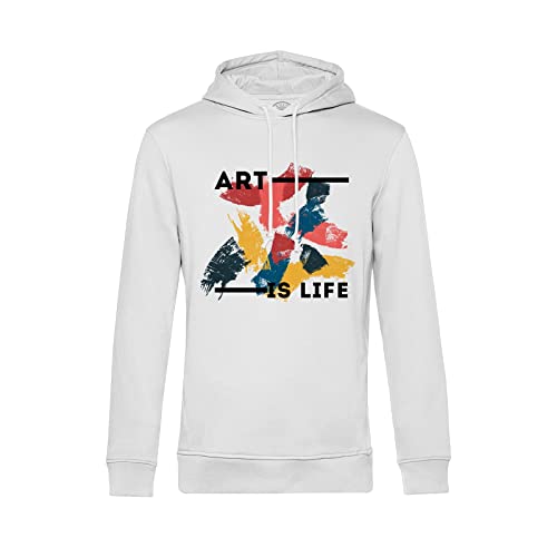Sweat à capuche d'art contemporain confortable pour style urbain abstrait