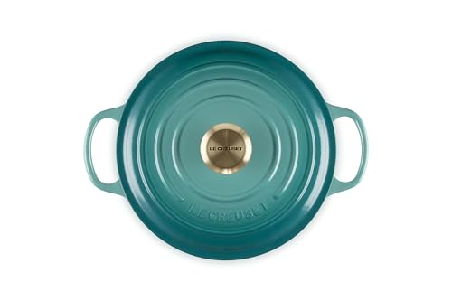 Image of Le Creuset Enameled Cast Iron Signature Round Dutch Oven, 4.5 qt., Riviera