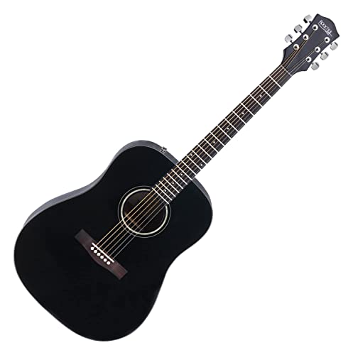Rocktile D-60 Guitare Folk Noir SET Accessoires inclus - Les Beatles, Paul McCartney, John Lennon, RIngo Starr, George Harrison Rocktile D-60 Guitare Folk Noir SET Accessoires inclus – Image 3