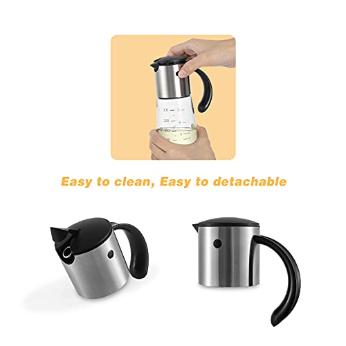 vevouk Essig und Öl-Flaschen Set Automatischer Klappe Auslaufsicher Tropffrei Essig- Öl-Spender Glasspender - Image 6