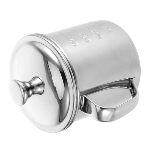 LOORGVEL ステンレス製 用水筒 キャンプ 学校向け持ち運び便利 茶缸子計量付きマグカップ ハンドル付小型飲料カップ 家幼稚園対応