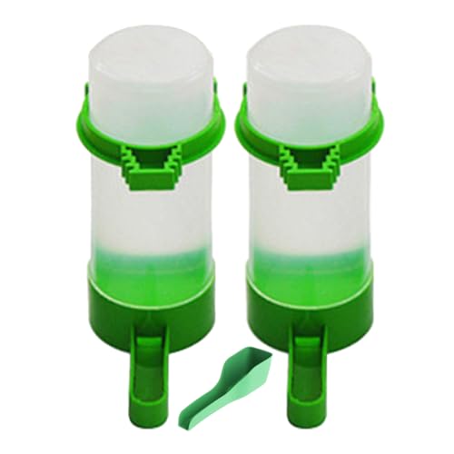 Fowybe automatische Vogel-Wasserflasche | Papageienfutterautomat,Tränke-Clips, Futterspender, Futterspender für Käfig-Wasserspender, Futterspender für Sperlingspapageien