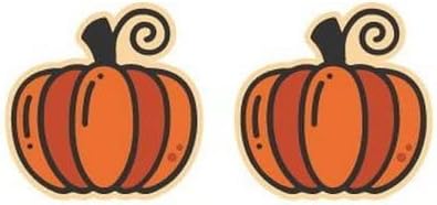 Pingyongchang 3 Pairs Thanksgiving Fall Wooden Stud Earrings Cute Autumn Turkey Pumpkin Maple Pine Nut Fox Earrings for Women Thanksgiving Day Jewelry Gift - Image 3