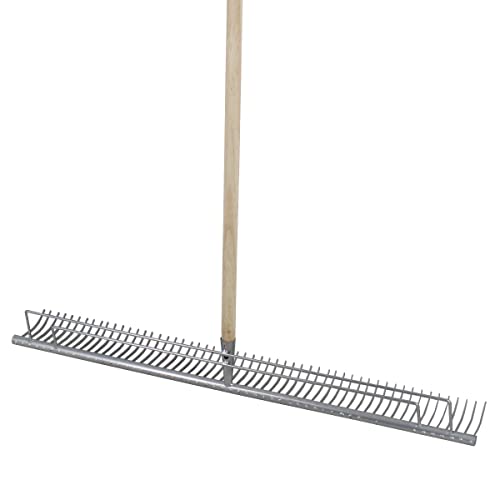 Rekord Rasenrechen (Stahl, pulverbeschichtet) - Arbeitsbreite: 100 cm - mit Stiel, Laubrechen, Bügelrechen, Rechen, Harke, Gartenwerkzeug, Rake, Gartenrechen, Heurechen Cover