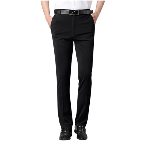 Finelylove Dress Pants for Men Regular Fit Stretch Chino Pants