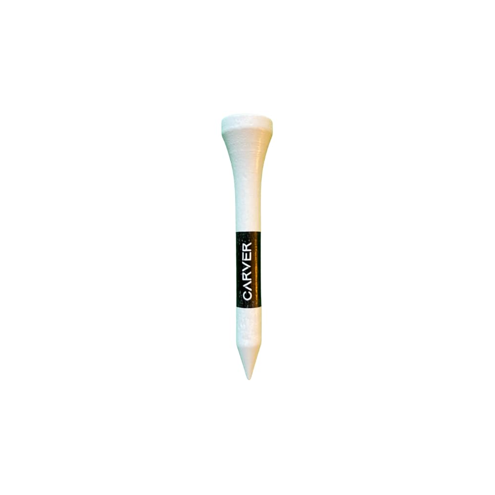 Carver Wooden Golf Tees - 83mm, 70mm, 54mm, 42mm - Strong Biodegradable