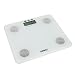 Produktbild Duronic BS301 Digitalwaage mit Körperfettanalyse mit Digitalanzeige und weiße Glasoberfläche - bis zu 180 kg/Touchbildschirm