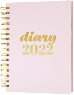 Collins Scandi A5 Day to Page 2022 Diary - Terrazo Pink