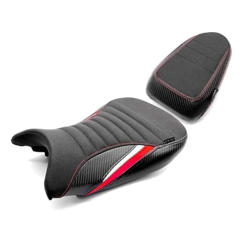 バイクリアカバー ハンプフェアリング オートバイ用フロントドライバーシートカバー リアパッセンジャークッション ピリオンハンプカウルフェアリング For S1000RR S1000RR 2019-2022 2023(A suit of(Red))