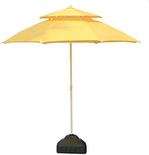 Sombrillas de 2,7 m para Playa, Piscina, jardín y Patio, de Doble Capa, Resistentes al Agua y a los Rayos UV, para Exteriores (270 cm)