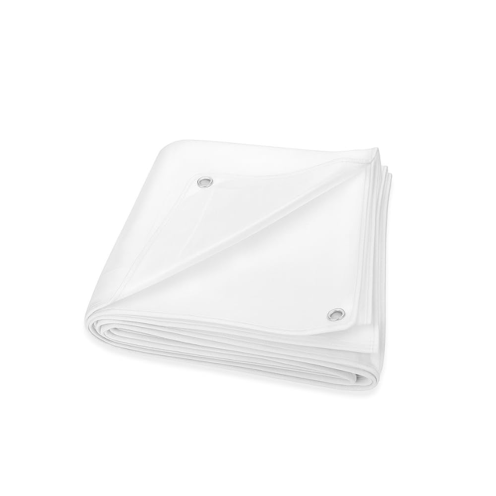 Rain Pro Heavy Duty Waterproof Tarpaulin | 200 GSM Durable Plastic Tadpatri Sheet | Multipurpose Outdoor Cover for Rain, Dust & Sun Protection (White, 12×9)-image-8