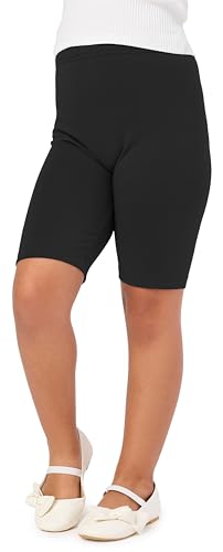 Merry Style Leggins Mallas Pantalones Cortos Ropa Deportiva Niña MS10-132 (Negro, 122 cm)
