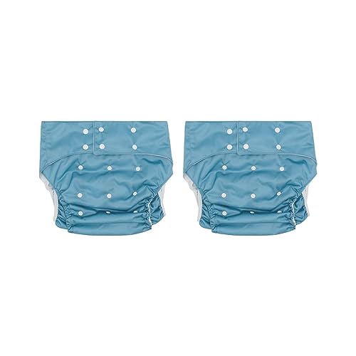 2のセット大人用おむつ 洗える 失禁 お年寄り ニオイフリー ウエスト 大きいサイズ ライトブルー