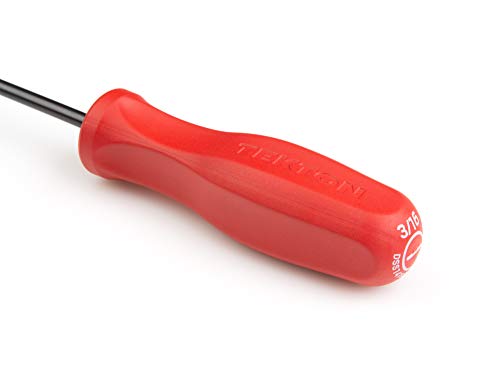 Tekton Long 3/16 Inch Slotted Hard Handle Screwdriver (Black Oxide Blade) | Dss14188 #TOP1