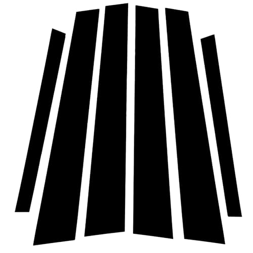 Couverture de colonne de fenêtre noire brillante pour BMW Série 5 E60 E61 2004-2010