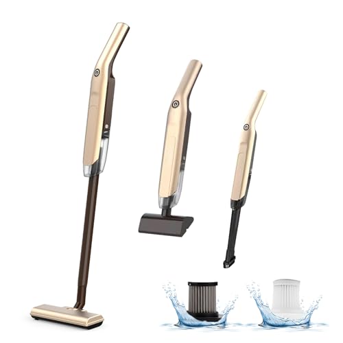 Oamger - Aspirateur Balai sans Fil, Aspirateur Balai Puissance de 50W, 3en1 à Main et Vertical Léger Aspirateur sans Fil 10KPa,Durée 60 Minutes, pour Tapis, Sols Durs, Poils d'animaux Balai Aspirateur Sans Fil