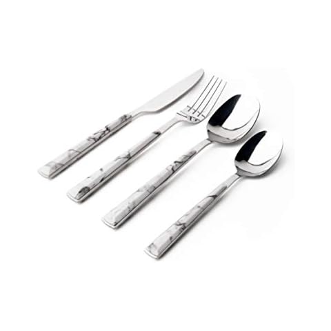 Sabichi Marble 16pc Stainless Steel Cutlery Set Cover