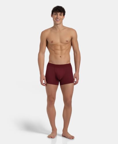 Image of Jockey LM06 Men Bamboo Cotton Elastane Stretch Breathable Mesh Trunk with StayDry Treatment