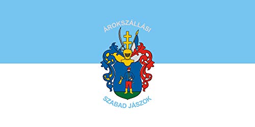 Drapeau Jászárokszállás grand format pour mât extérieur en polyester - 2