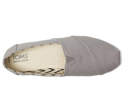 Image of TOMS Women's Alpargata Classic Slip-On Espadrille, Textile Upper, Morning Dove Heritage Canvas, 11