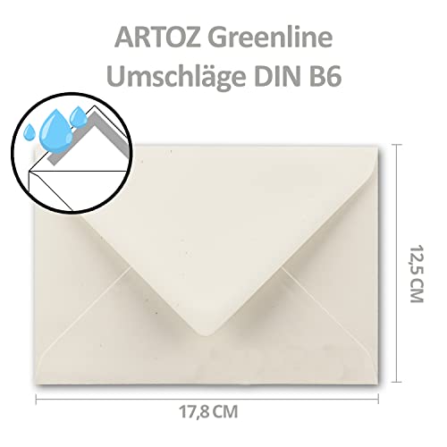 Artoz Green Line Envelopes/DIN B6, 178 x 125 mm, Messe 2015, Colour: Tortilla 25 Umschläge Tortilla, Envelopes DIN B6 - Tortilla, 25x - Image 4