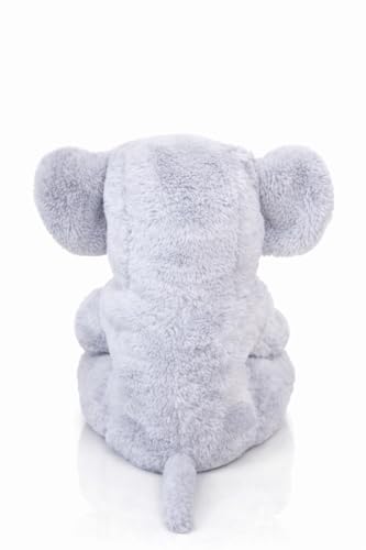 Image of Fun4You-Grey Elephant Soft Toy for Kids (40cm) | Cute Elephant Plush Stuffed Animal | Super Soft Teddy for Girls & Boys | Birthday Gift & Room Decor