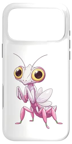 大きな目がかわいいランのカマキリ スマホケース iPhone 17 Pro Max 用