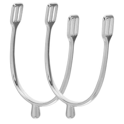 TOYANDONA Espuela de Caballo de Aleación de Zinc Decorativa para Mujer, Accesorios de Equipamiento Ecuestre Occidentales con Adornos de Cristal, Correas Ergonómicas para Montar y Eventos