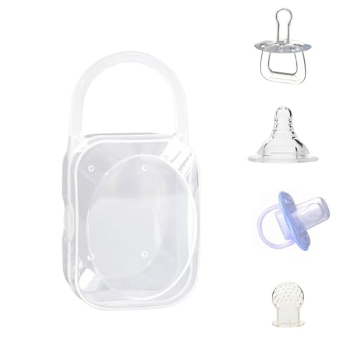 ERINGOGO 2pcs Baby Pacifier Bag Newborn Accessories Portable Wide Mouth Storage Box Pacifier Box
