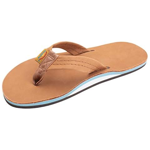Rainbow Sandals Men's Leather Wide Strap with Arch Cover