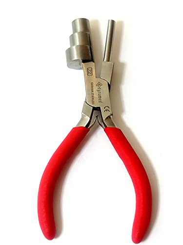 German Heavy Duty Bail Making Pliers,6 In 1 Wire Looping Forming Pliers, Big Size Looping Pliers 13,16 & 20Mm,Small Looping Plier, 5, 7,10Mm Anti Slip Comfort Grip Handle #TOP7