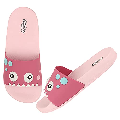 Image of URJO Kids's Sliders /Slippers Lightweight Super Flexible Arch Support Durable Anti Skid & Stylish Dailywear Sliders /Slippers for Boy's & Girl's